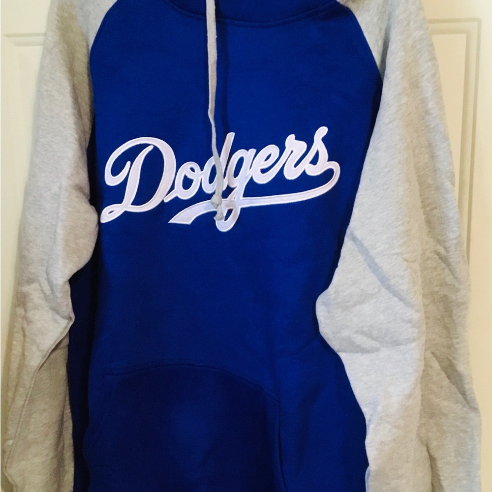 Dodgers Blue and Gray Hoodie